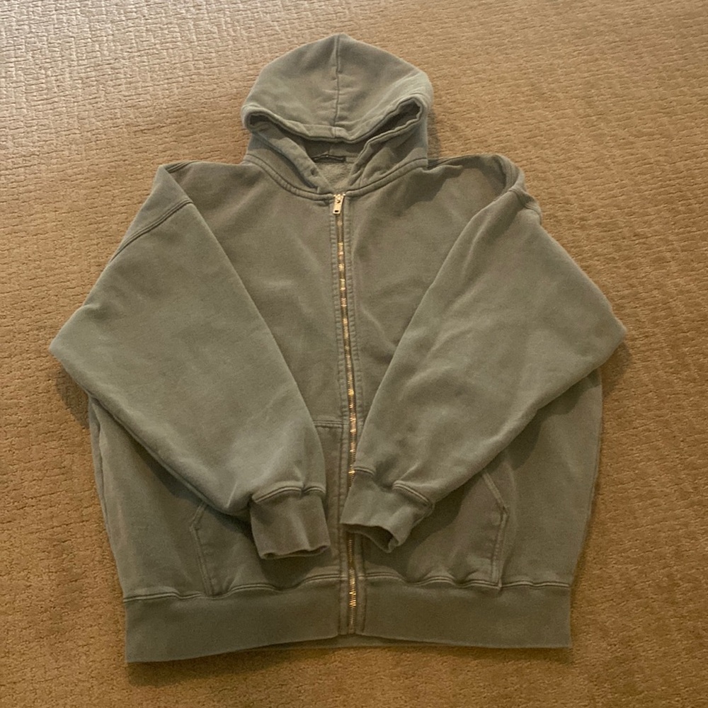 Green zip up